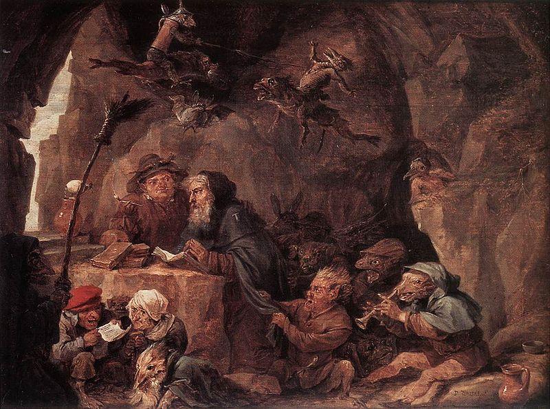 David Teniers the Younger Temptation of St Anthony oil painting image